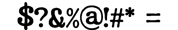 Bony_eared_Shadow Font OTHER CHARS