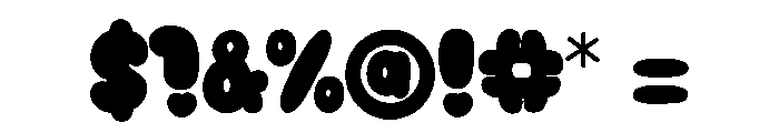 BooBubble Font OTHER CHARS