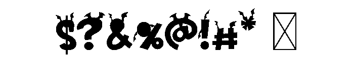 Boodle Bat Pink Font OTHER CHARS