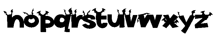 Boodle Bat Pink Font LOWERCASE