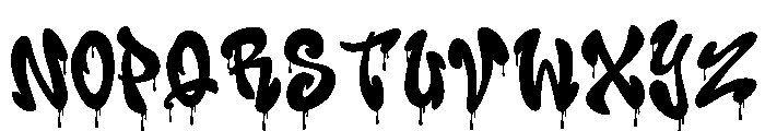 Boogie Blast Drip Drip Font LOWERCASE