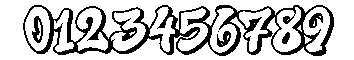 Boogie Blast Hollow Hollow Font OTHER CHARS