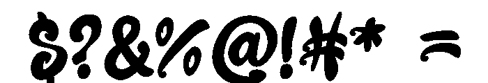 Boogie Blast Font OTHER CHARS