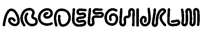 Boogie Lines Font UPPERCASE