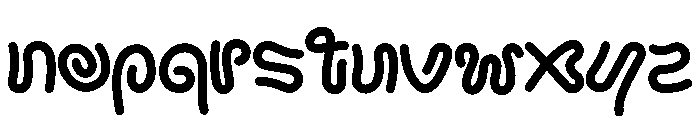 Boogie Lines Font LOWERCASE