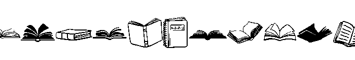 Book 100th Of School Font UPPERCASE