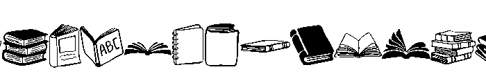 Book 100th Of School FONT