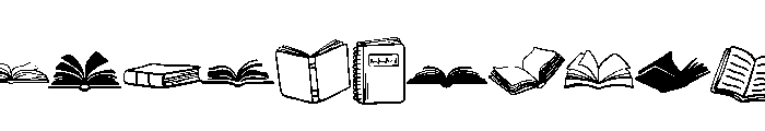 Book 100th Of School Font LOWERCASE