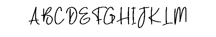 Book Calligraphy Font UPPERCASE