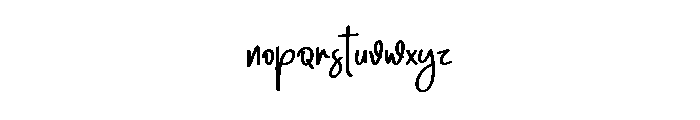 Book Calligraphy Font LOWERCASE