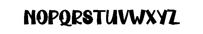 Book Cartoon Font UPPERCASE
