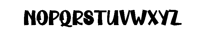 Book Cartoon Font LOWERCASE