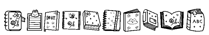 Book  Day Font OTHER CHARS