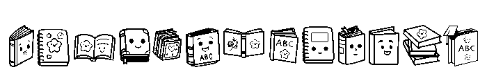 Book  Day Font UPPERCASE