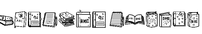 Book  Day Font UPPERCASE