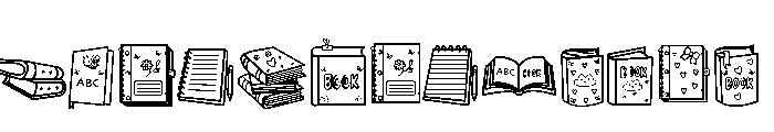 Book  Day Font LOWERCASE