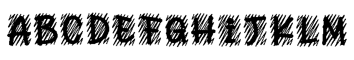 Book Draws Font UPPERCASE