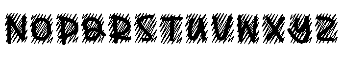 Book Draws Font UPPERCASE