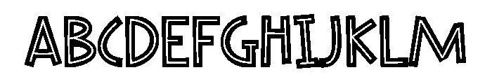 Book Kids Font UPPERCASE