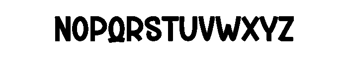 Book Mark Font LOWERCASE