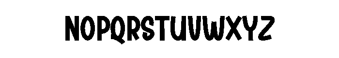 Book Nothing Font LOWERCASE