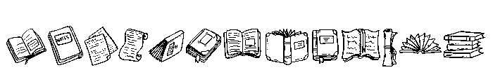 Book Set Font UPPERCASE