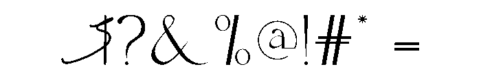 Book Signing Font OTHER CHARS