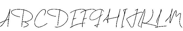 Book Signing Font UPPERCASE