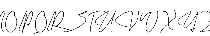 Book Signing Font UPPERCASE