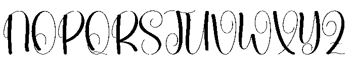 Book Silhouette Font UPPERCASE