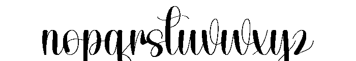 Book Silhouette Font LOWERCASE