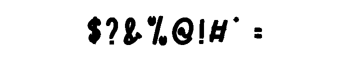 Book Spooky Font OTHER CHARS