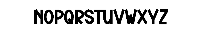 Book Square Font UPPERCASE