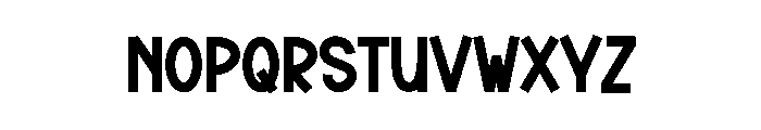 Book Square Font LOWERCASE