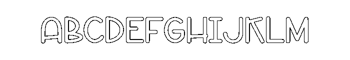 Book Stacked Font UPPERCASE