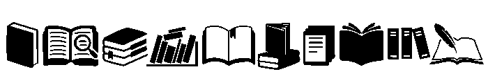 Book school Font OTHER CHARS