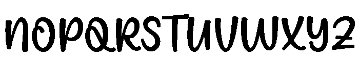 Booking Number Font UPPERCASE
