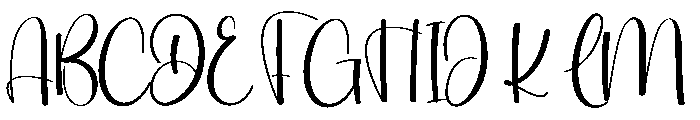 Bookings Font UPPERCASE