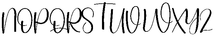 Bookings Font UPPERCASE