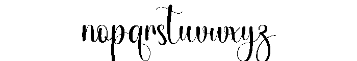 Bookings Font LOWERCASE
