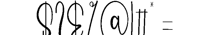 Bookish Christmas Font OTHER CHARS