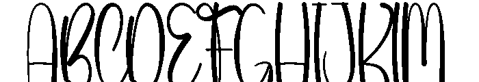 Bookish Christmas Font UPPERCASE