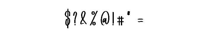 Bookland Font OTHER CHARS