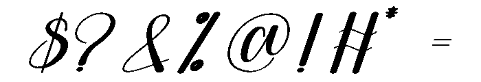 Booklove Stylish Font OTHER CHARS