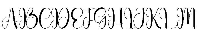 Bookloved Font UPPERCASE