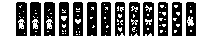 Bookmark Doodle Font UPPERCASE