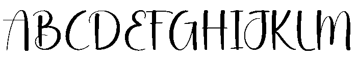Bookmark Handwriting Font UPPERCASE