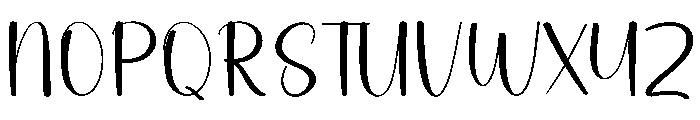 Bookmark Handwriting Font UPPERCASE