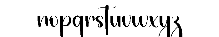 Bookmark Handwriting Font LOWERCASE