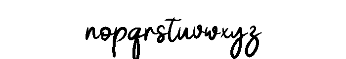 Bookmark Regular Font LOWERCASE